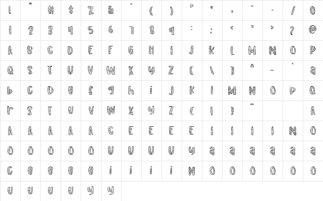 FB-Mainland Regular  glyph index