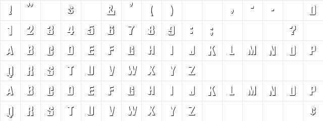 WhatA Regular  glyph index