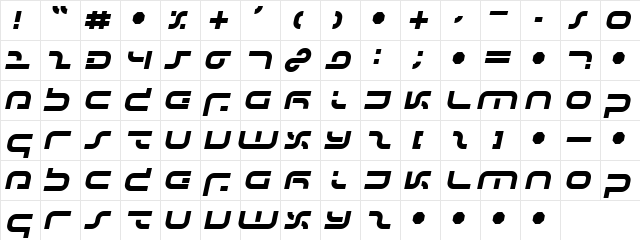 IJ19 12 Regular  glyph index