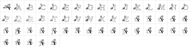 KGLUVSTRUCK Regular  glyph index