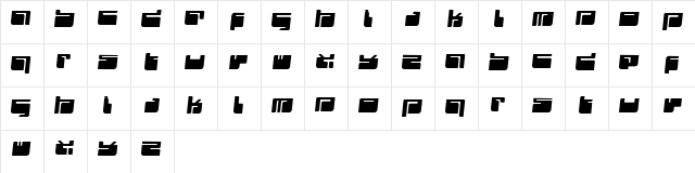 FUTU Regular  glyph index