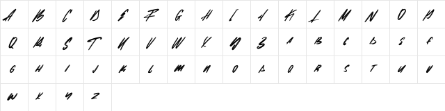 Malo Aino Free Regular  glyph index