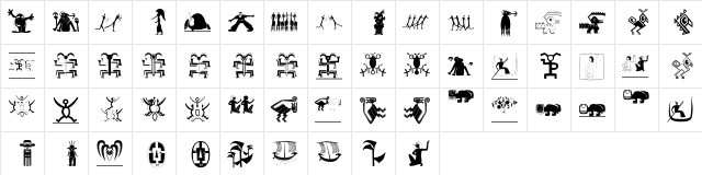 Afrobats Regular  glyph index