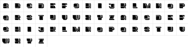 Puppet Filled Regular  glyph index