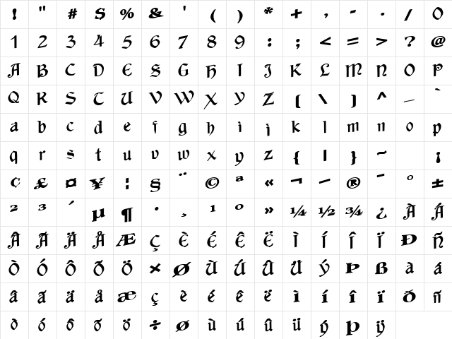 AgainstTheWind49 Bold  glyph index