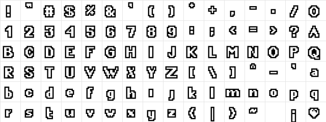 CrunchyBeefOutli Medium  glyph index