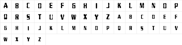 Mayaku Regular  glyph index