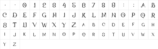 Qallos Regular  glyph index