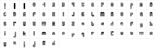 REGALIZ Normal  glyph index