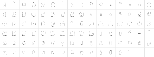 CK Stones Regular  glyph index