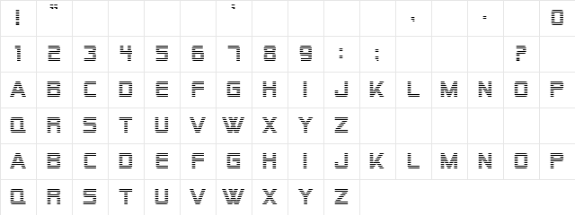 Tete Letters Regular  glyph index
