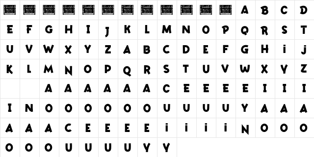 EMATANE Personal Use  glyph index