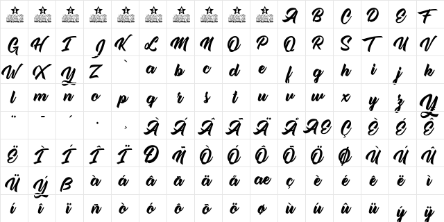 Single Case Personal Use Regular  glyph index