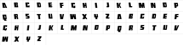 Endeavour forever Regular  glyph index