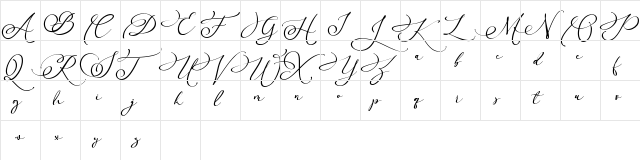 Arellia Regular  glyph index