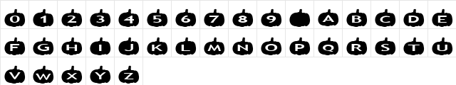 AlphaShapes pumpkins Normal  glyph index