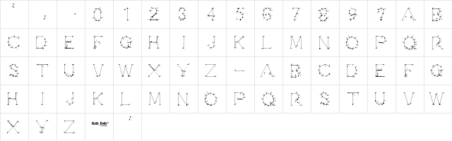 0Pointe-Fait Regular  glyph index