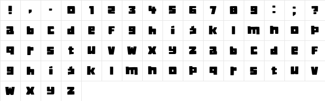 Classica Book Regular  glyph index