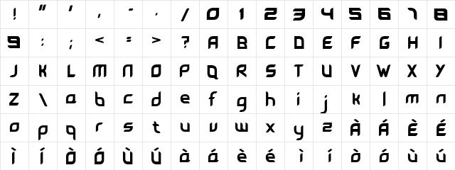 Leave Regular  glyph index