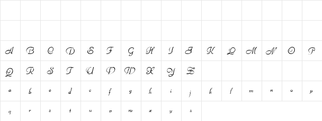 Antiquity Regular  glyph index