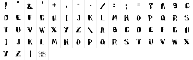 Marko Regular  glyph index