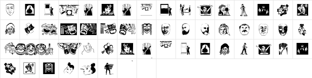 DramaAndCo Regular  glyph index