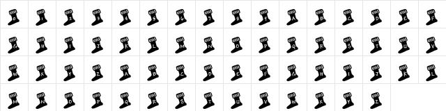 pf_xmas sock Regular  glyph index