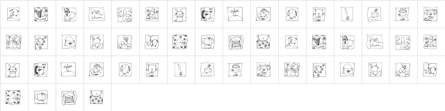 2Peas DW Picture This Regular  glyph index