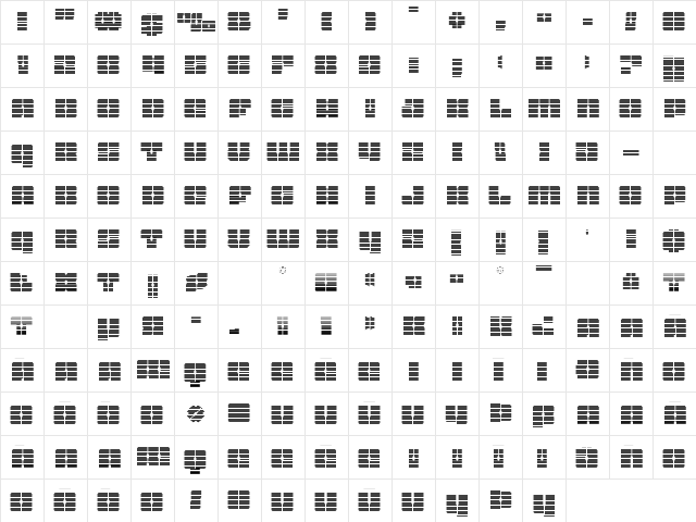 Star Nursery Gradient Regular  glyph index
