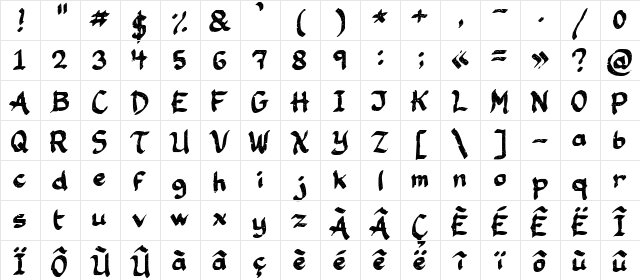 Happy Customer Regular  glyph index