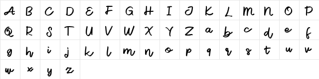Ecustic FREE Regular  glyph index