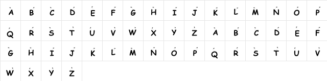 KR Buzzzz Regular  glyph index