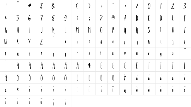 Crash Two Regular  glyph index