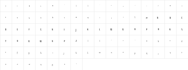 Roncial Regular  glyph index
