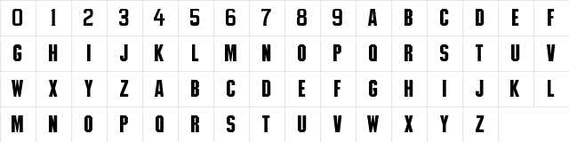 MLB Padres Regular  glyph index