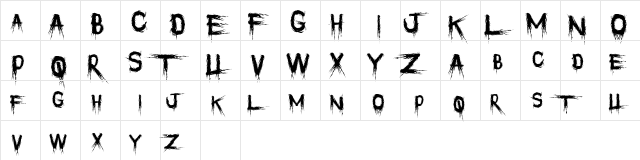 Philophobia Regular  glyph index