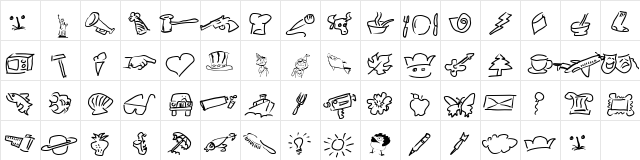 Wacollection Regular  glyph index