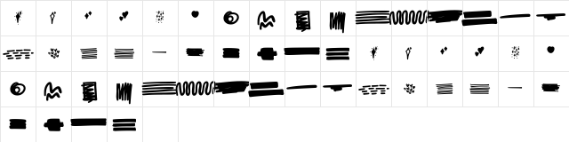 Uncle House Extra Regular  glyph index