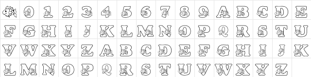 LMS Rykers Fish Regular  glyph index