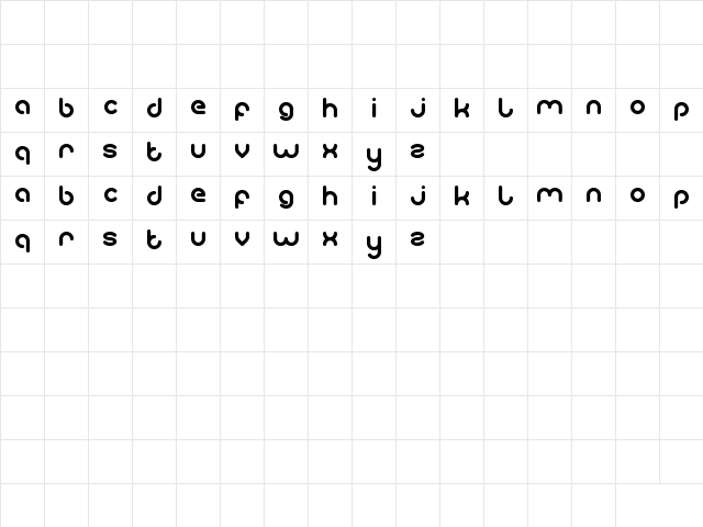 gitchgitch Regular  glyph index