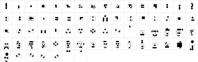 LTShortStory Medium  glyph index