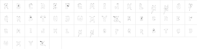 SwampTerrorOutline Regular  glyph index