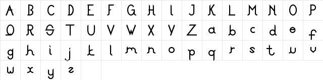 abdun Regular  glyph index