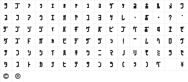 071MKSDKTBold Regular  glyph index