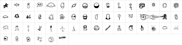 Tombats 6 Regular  glyph index