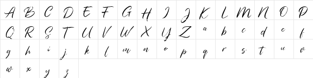 Rockaths FREE Regular  glyph index