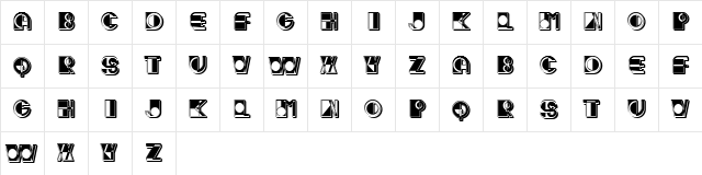 Kleid Regular  glyph index