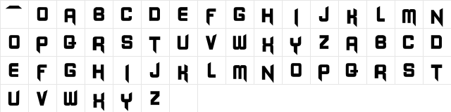 -BLANGKON- Regular  glyph index