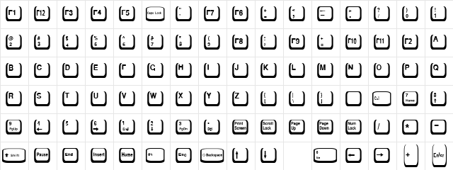 FZ DING 20 Normal  glyph index