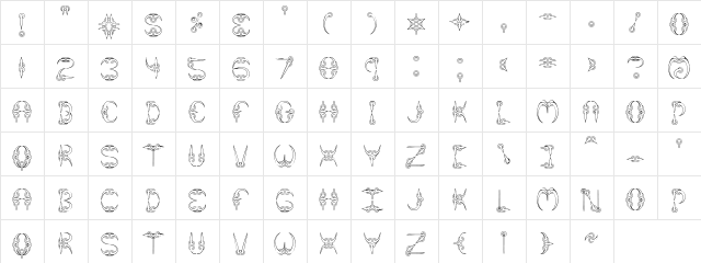 CLAW 1 (BRK) Normal  glyph index